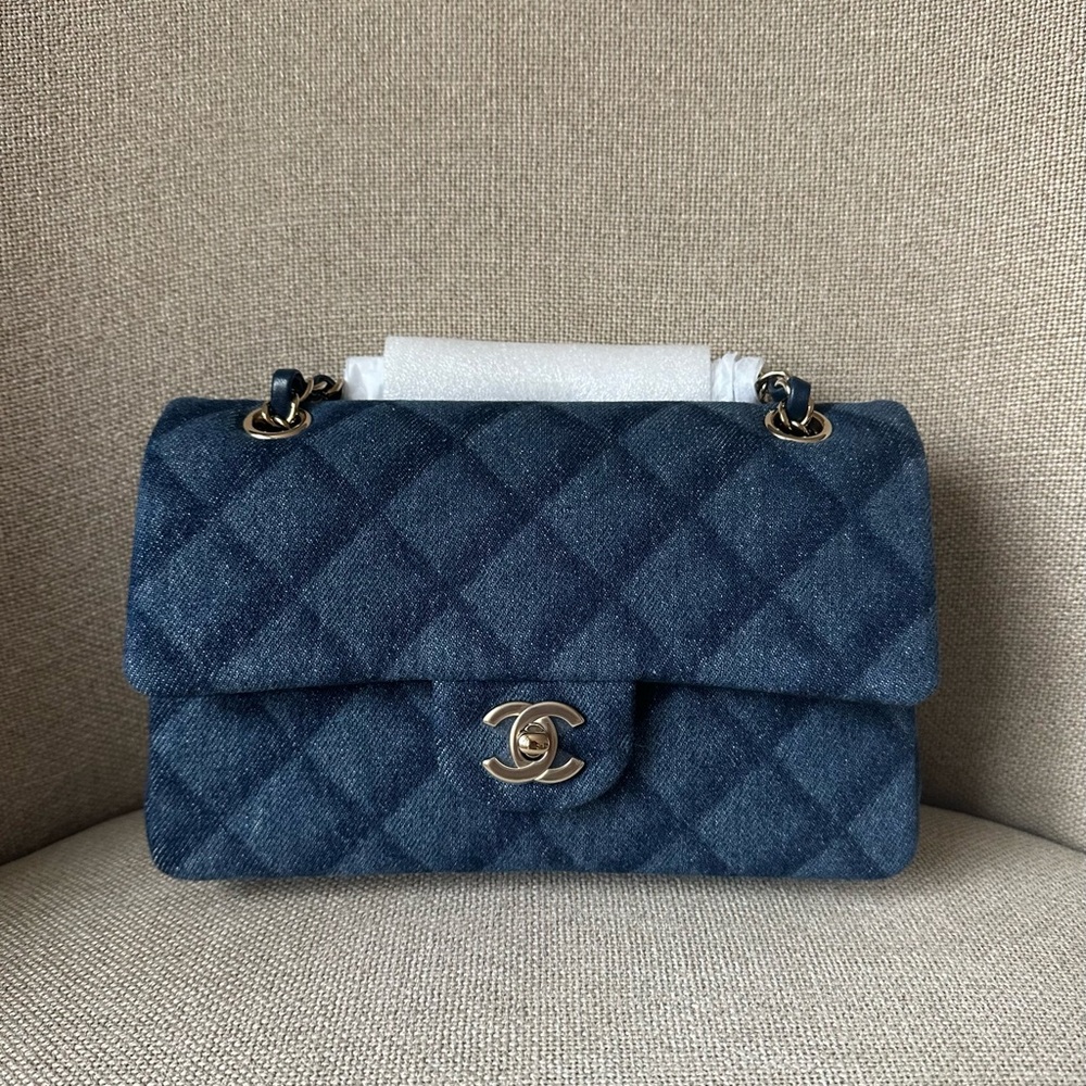 Chanel classic small flap denim 2022